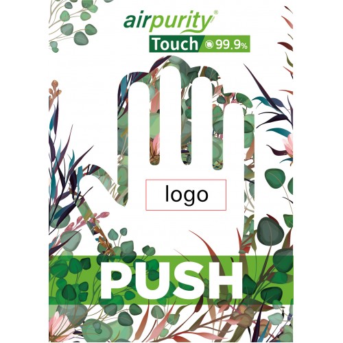 airpurity-touch 99.9%個性化防菌貼紙-推門貼